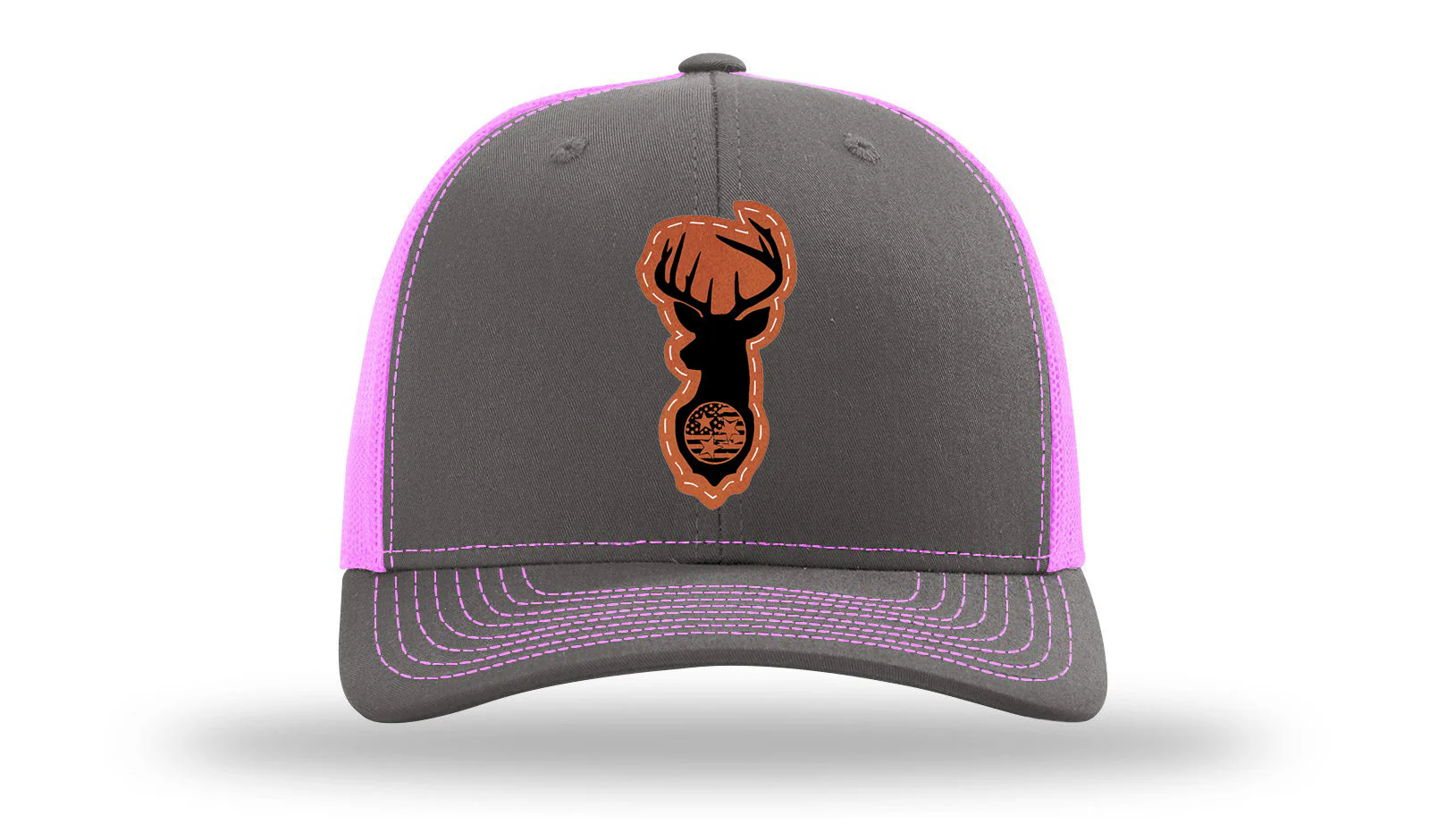 Tristar Flag Deer Leather Patch Richardson 112 Hat - Image 15
