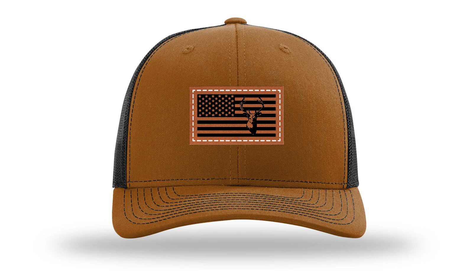 Deer Flag Leather Patch Richardson 112 Hat - Image 10