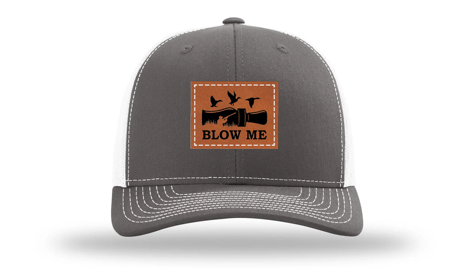 Blow Me Leather Patch Richardson 112 Hat - Image 15