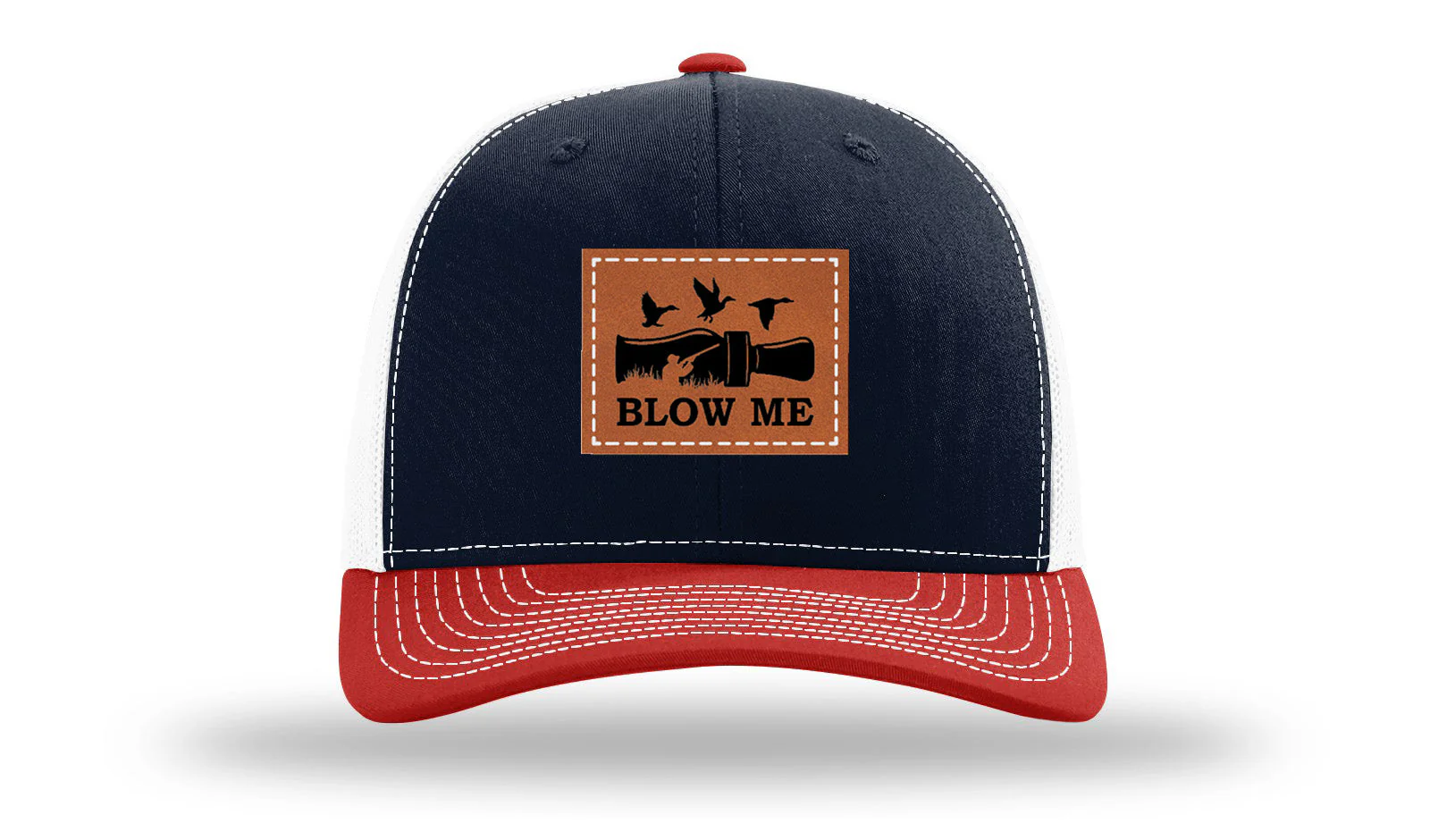 Blow Me Leather Patch Richardson 112 Hat - Image 39