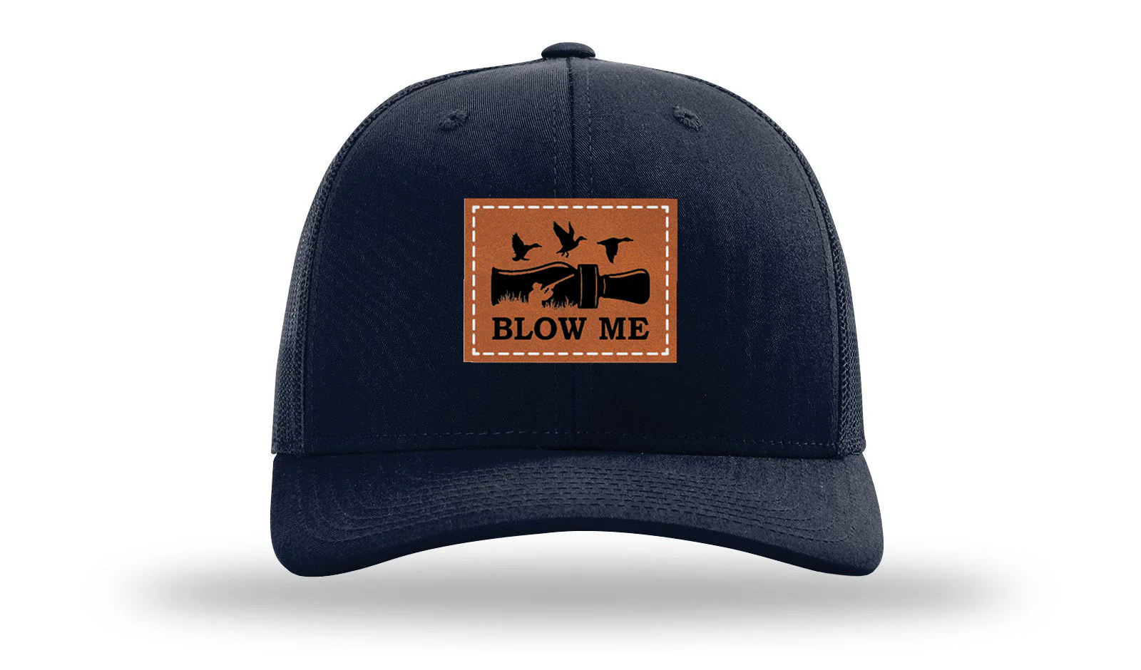 Blow Me Leather Patch Richardson 112 Hat - Image 4