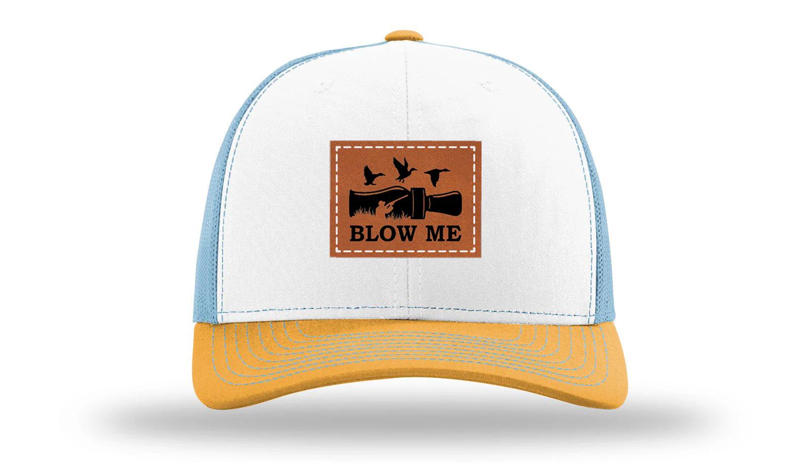 Blow Me Leather Patch Richardson 112 Hat - Image 42