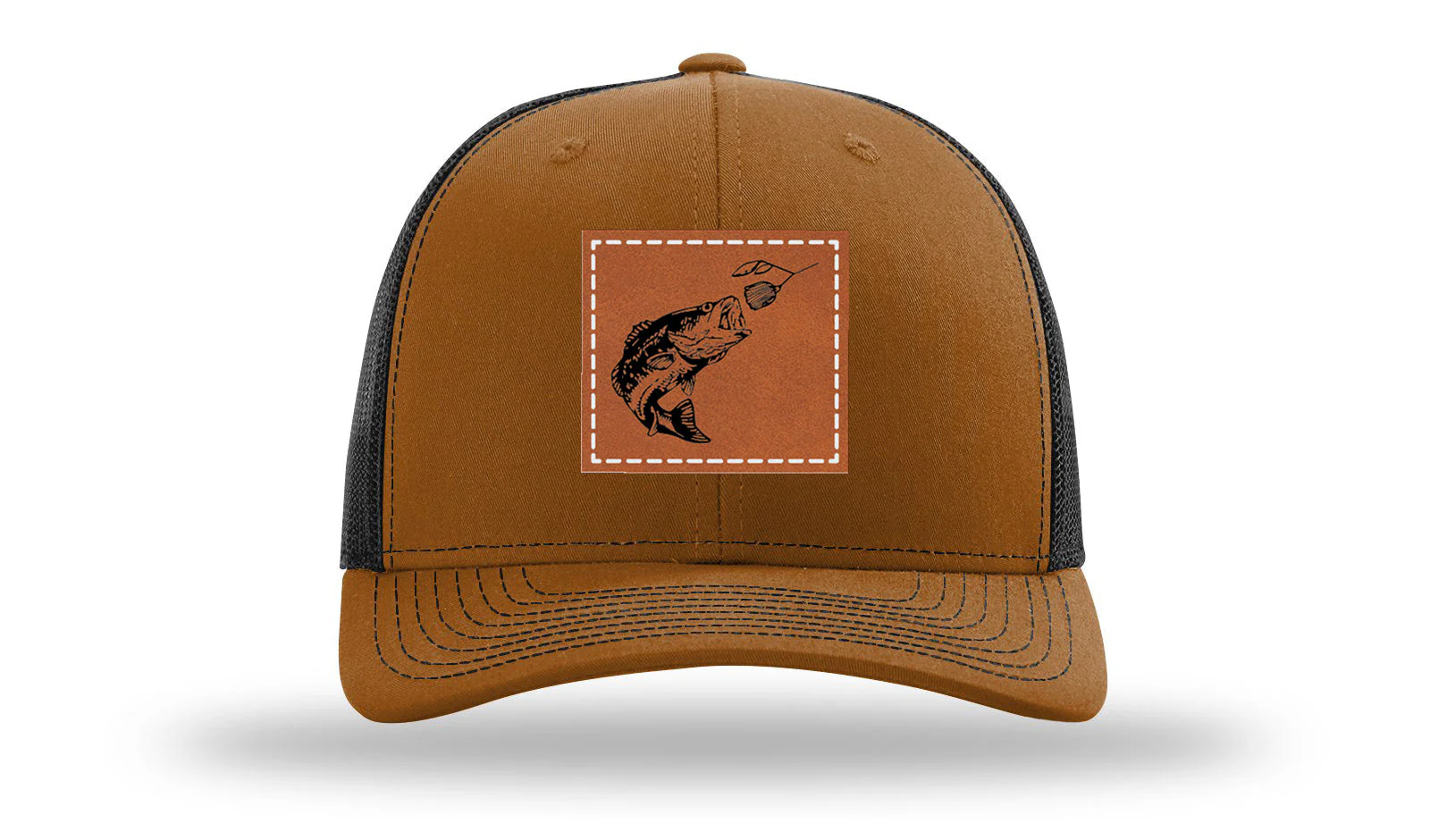 Bass Spinner Leather Patch Richardson 112 Hat - Image 10