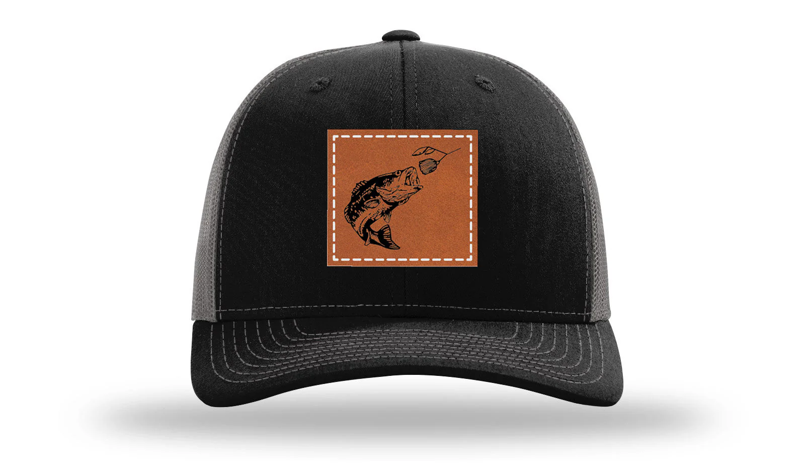 Bass Spinner Leather Patch Richardson 112 Hat - Image 6