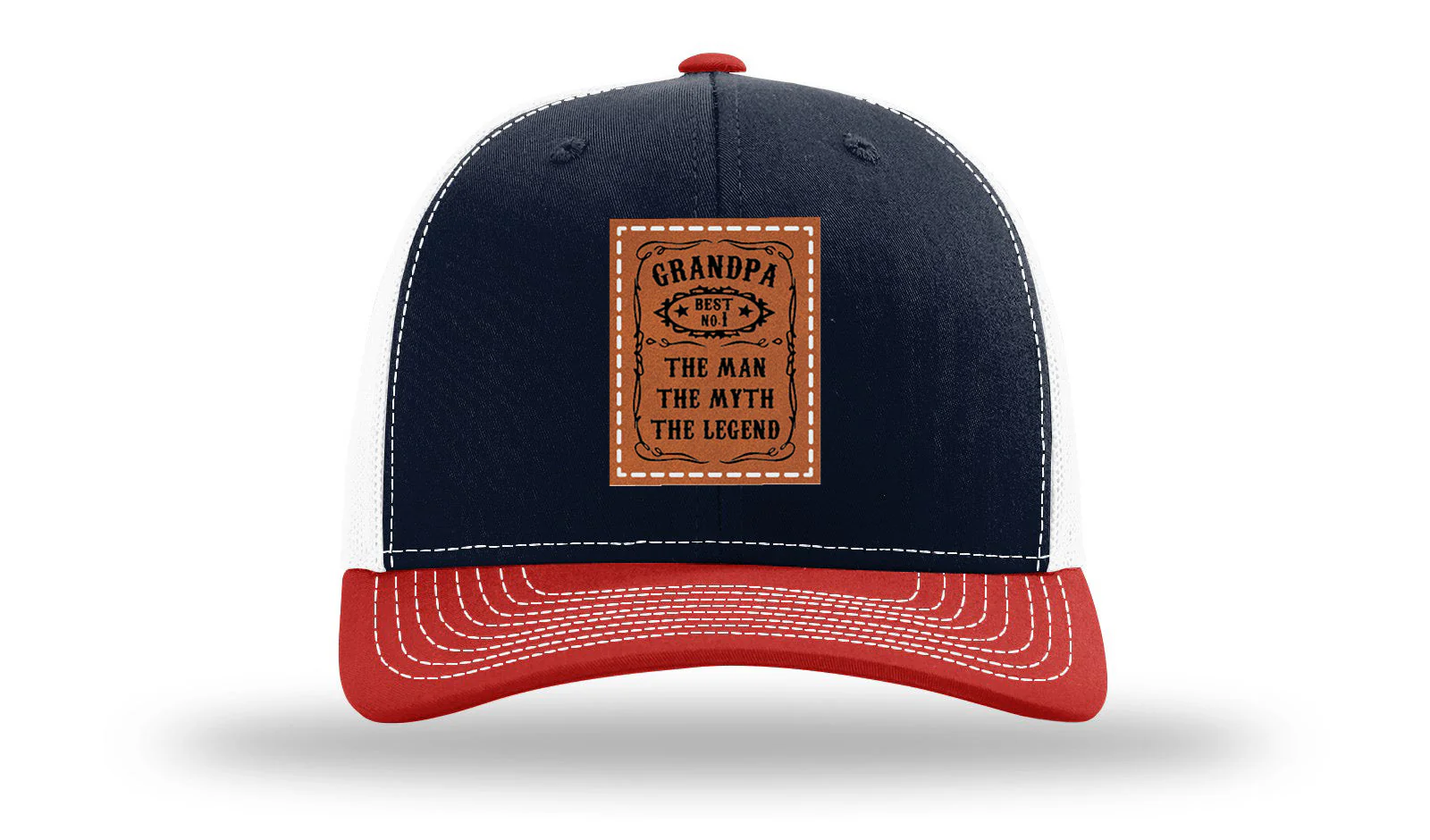 The Man The Myth The Legend Leather Patch Richardson 112 Hat - Image 40
