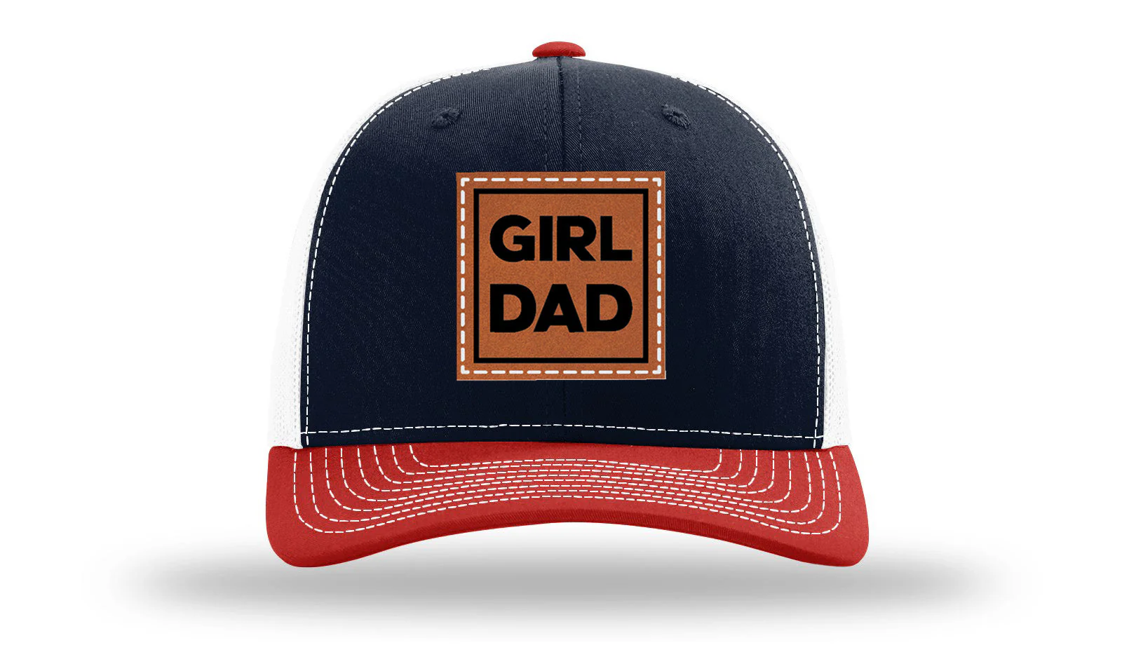 Girl Dad Leather Patch Richardson 112 Hat - Image 40