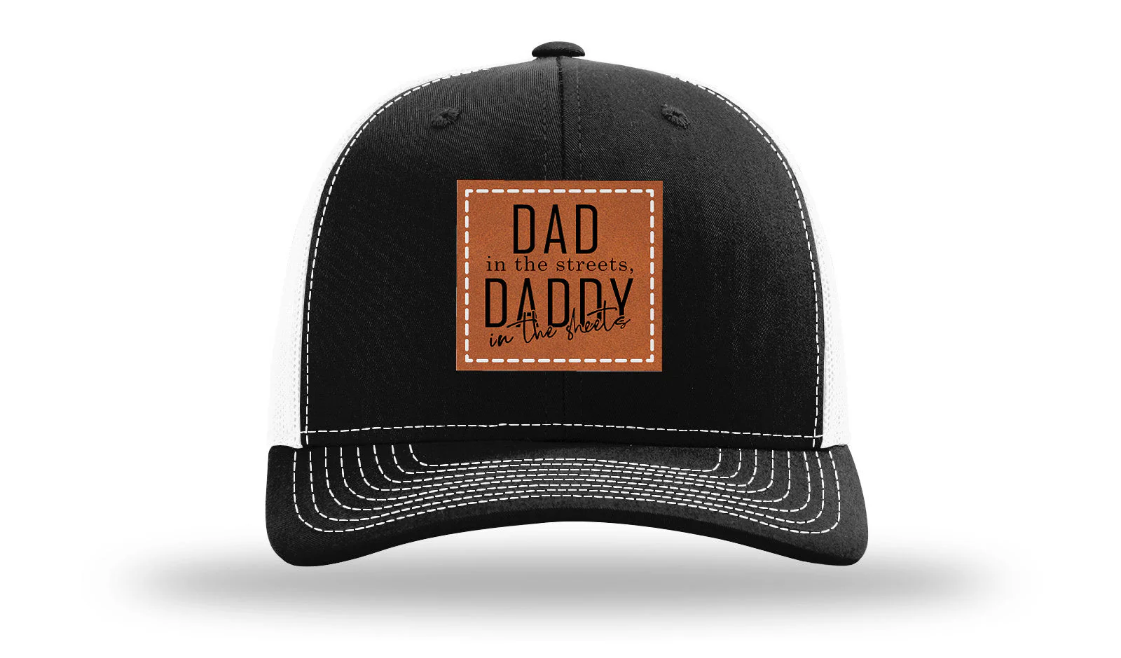 Daddy In The Sheets Leather Patch Richardson 112 Hat - Image 7