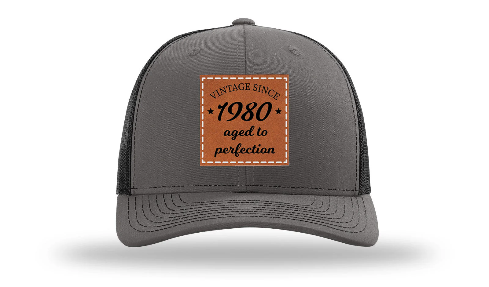 Aged To Perfection Leather Patch Richardson 112 Hat - Image 11