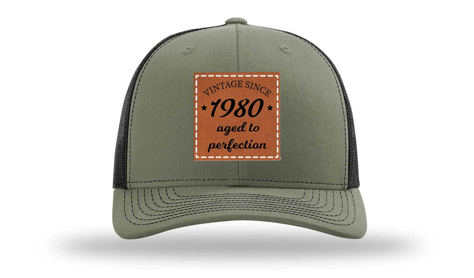 Aged To Perfection Leather Patch Richardson 112 Hat - Image 24