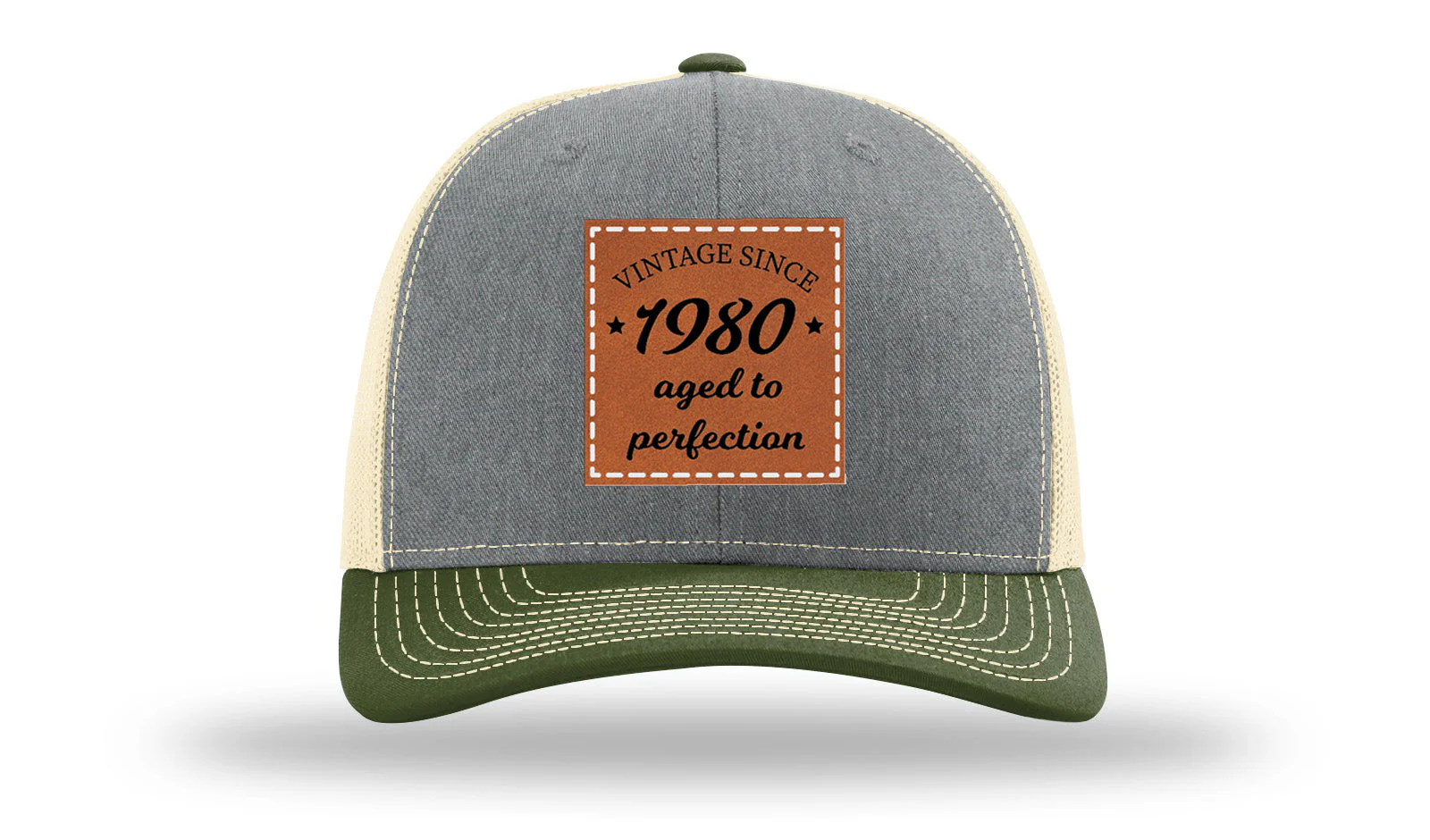 Aged To Perfection Leather Patch Richardson 112 Hat - Image 37