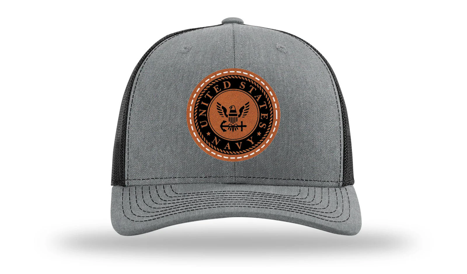 Navy Leather Patch Richardson 112 Hat - Image 20