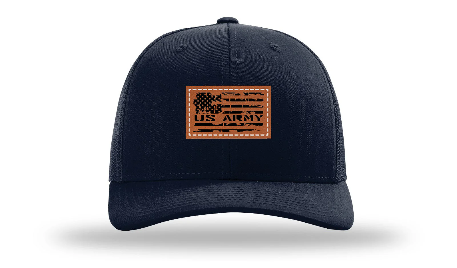 Army Flag Leather Patch Richardson 112 Hat - Image 4