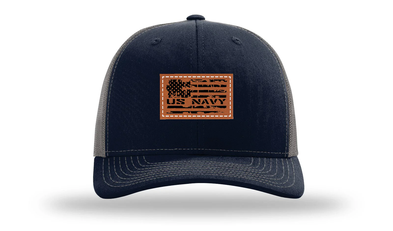 Navy Flag Leather Patch Richardson 112 Hat - Image 27