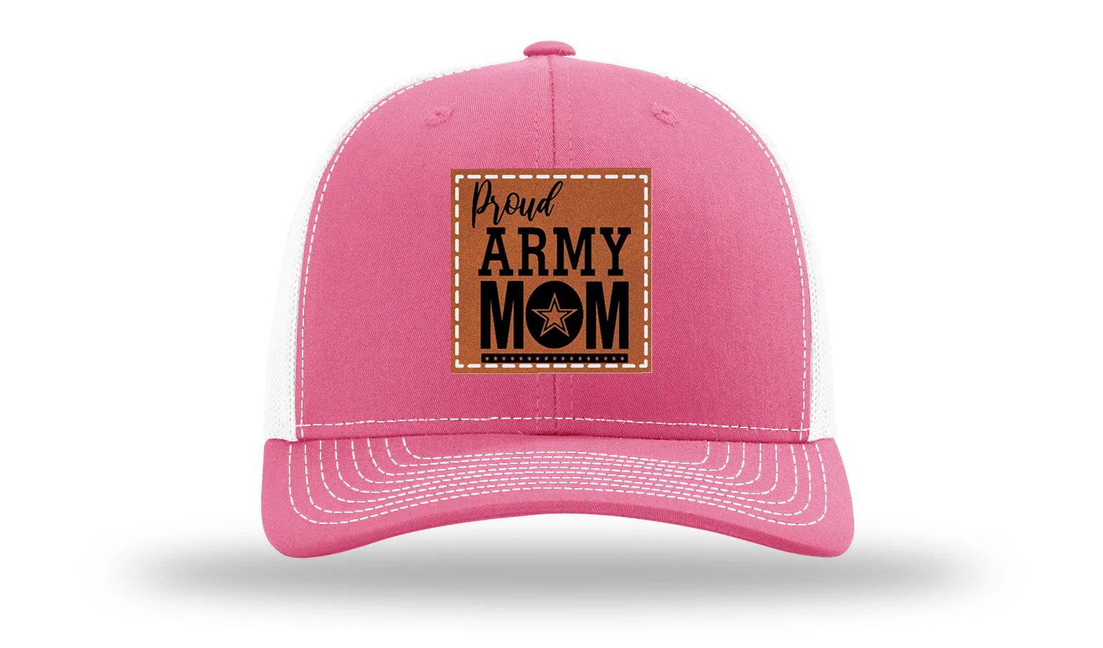 Proud Army Mom Leather Patch Richardson 112 Hat - Image 23