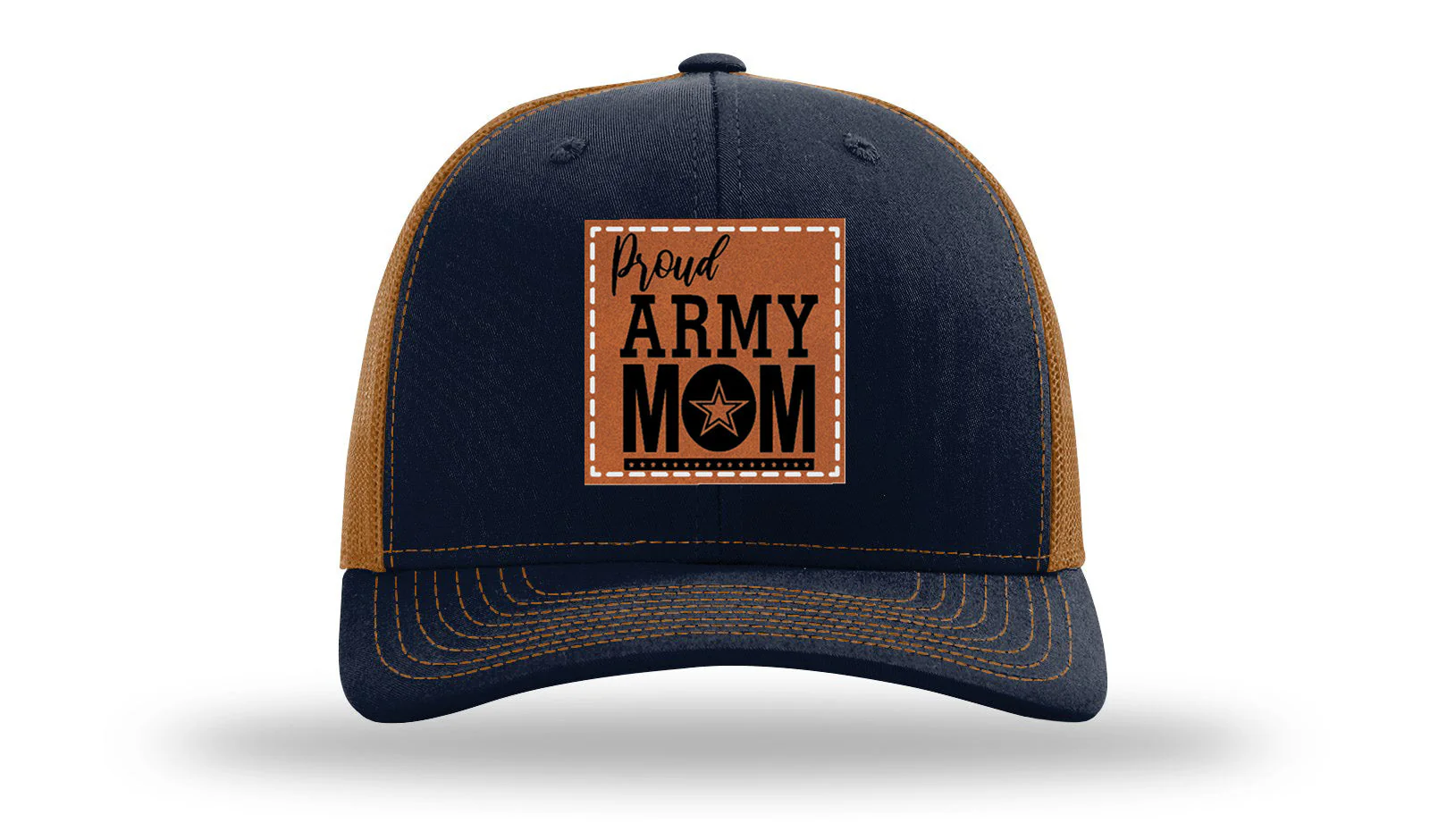 Proud Army Mom Leather Patch Richardson 112 Hat - Image 26