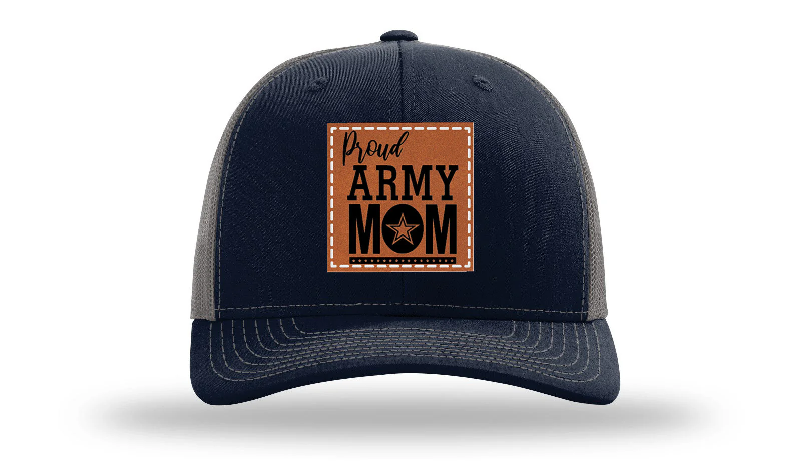 Proud Army Mom Leather Patch Richardson 112 Hat - Image 27