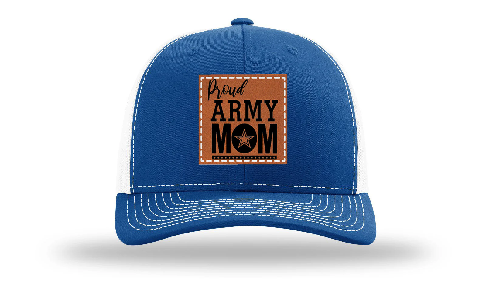 Proud Army Mom Leather Patch Richardson 112 Hat - Image 32
