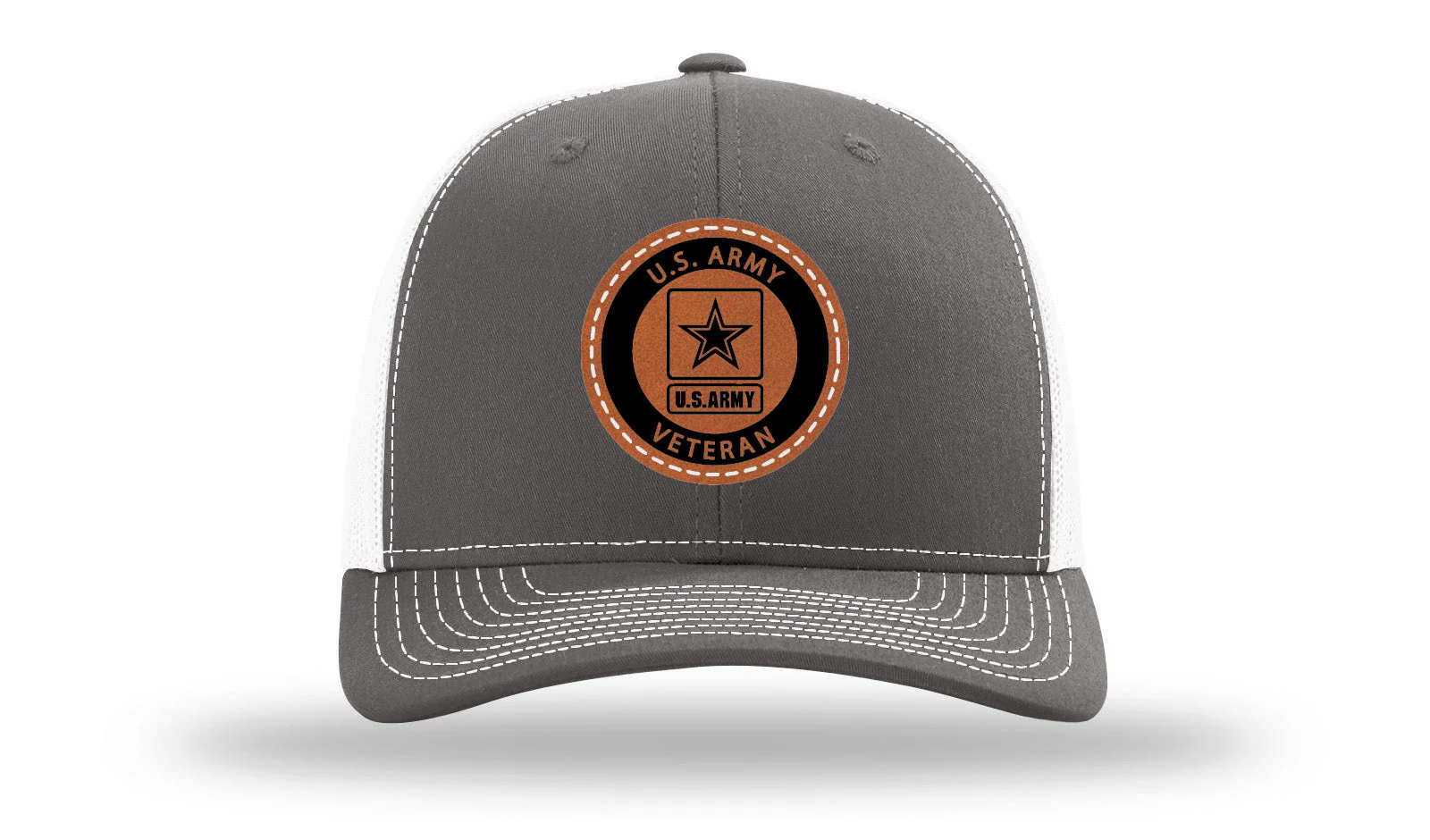 Army Veteran Leather Patch Richardson 112 Hat - Image 16