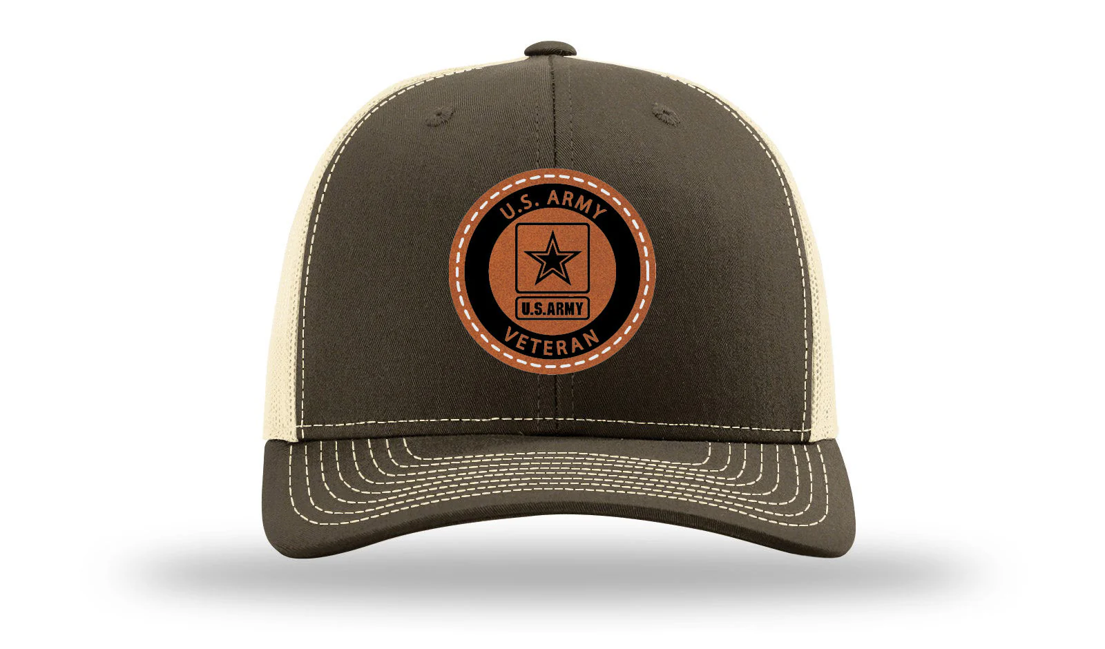 Army Veteran Leather Patch Richardson 112 Hat - Image 17