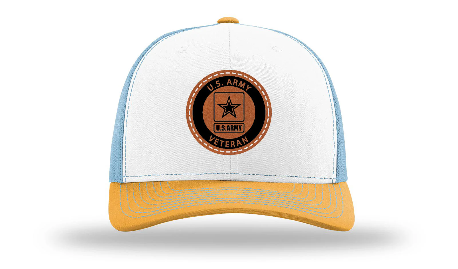 Army Veteran Leather Patch Richardson 112 Hat - Image 43