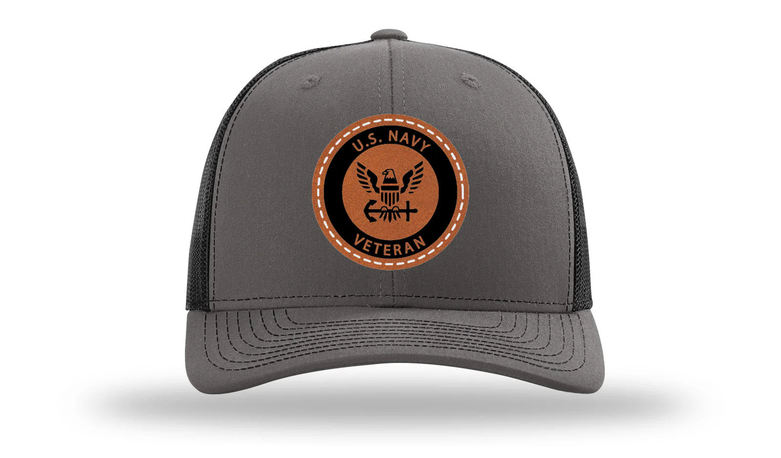 Navy Veteran Leather Patch Richardson 112 Hat - Image 11