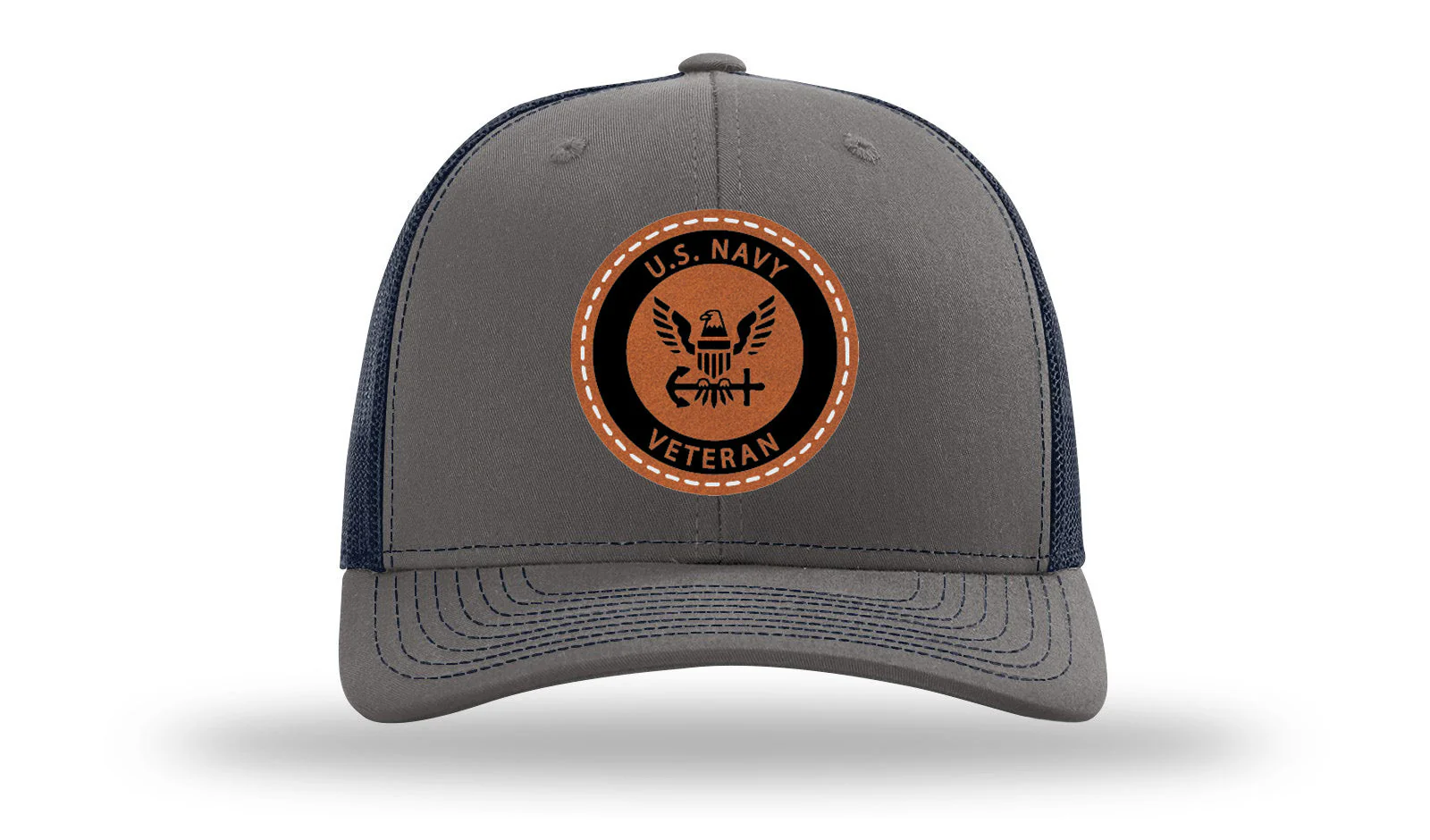 Navy Veteran Leather Patch Richardson 112 Hat - Image 13