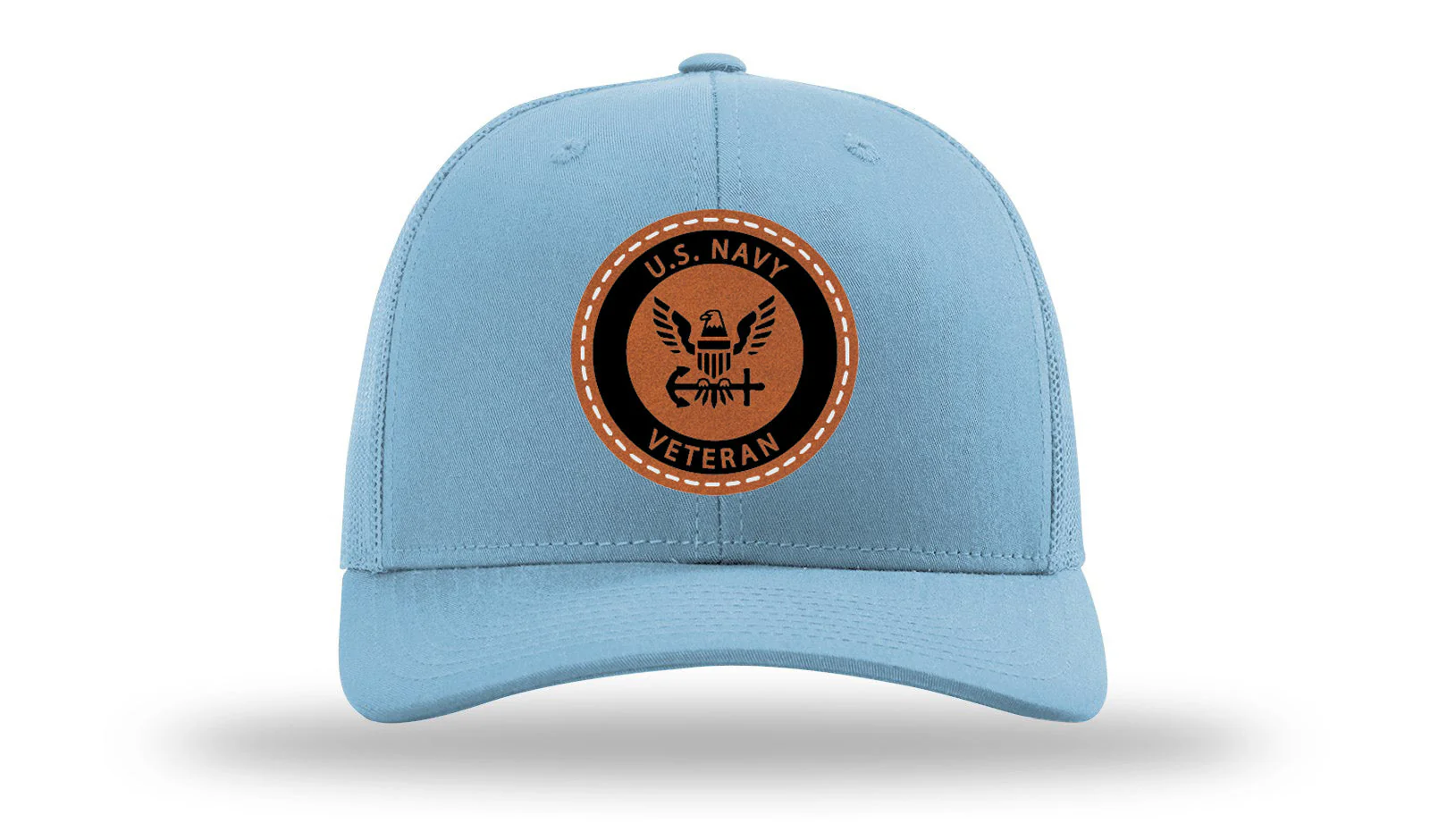 Navy Veteran Leather Patch Richardson 112 Hat - Image 2