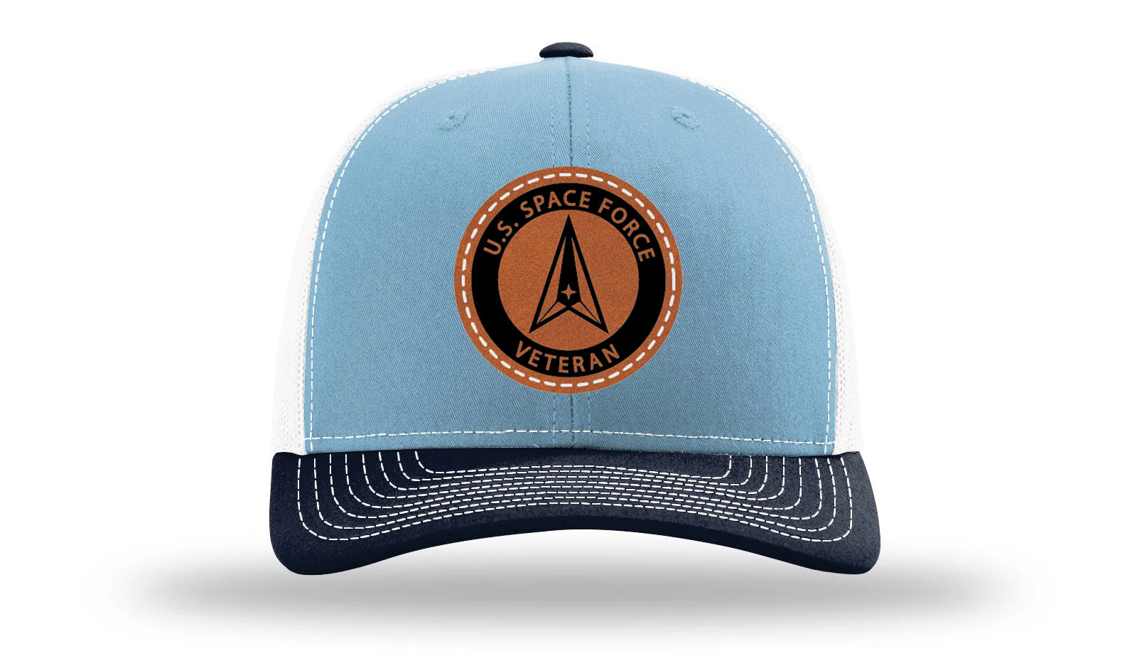 Space Force Veteran Leather Patch Richardson 112 Hat - Image 34