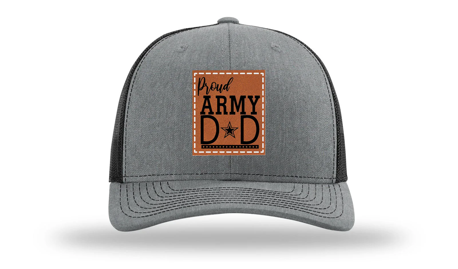 Proud Army Dad Leather Patch Richardson 112 Hat - Image 20