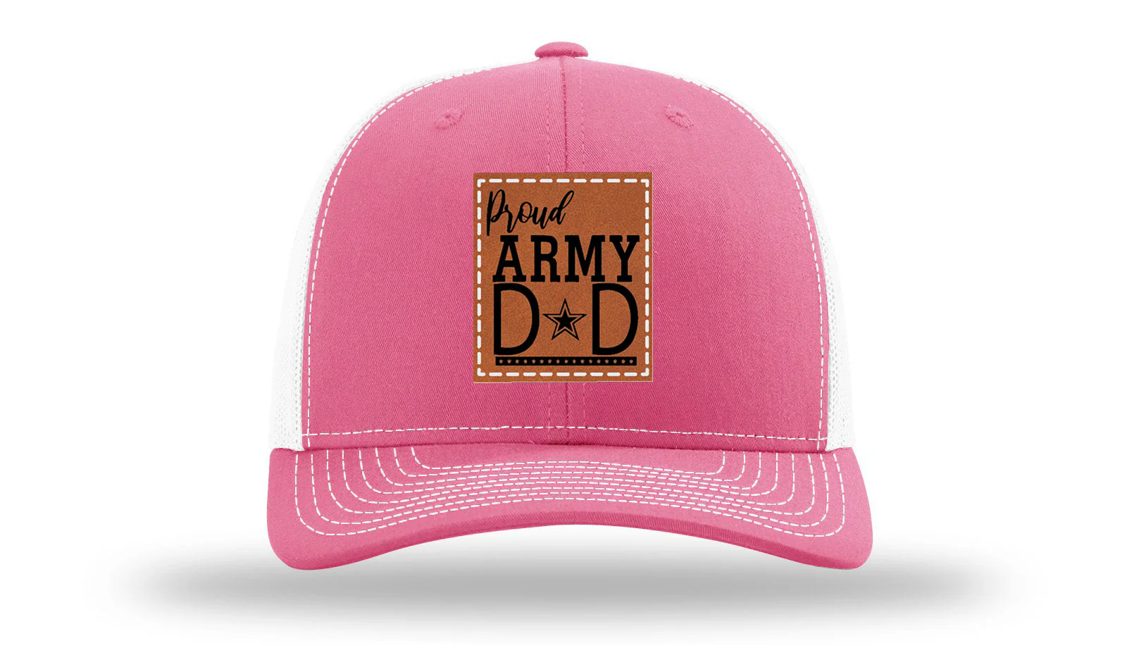 Proud Army Dad Leather Patch Richardson 112 Hat - Image 23
