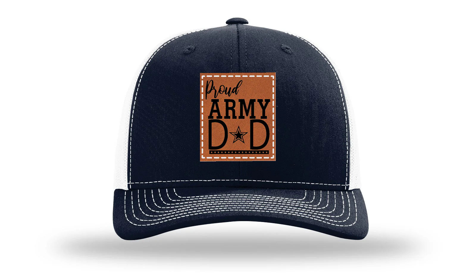 Proud Army Dad Leather Patch Richardson 112 Hat - Image 29
