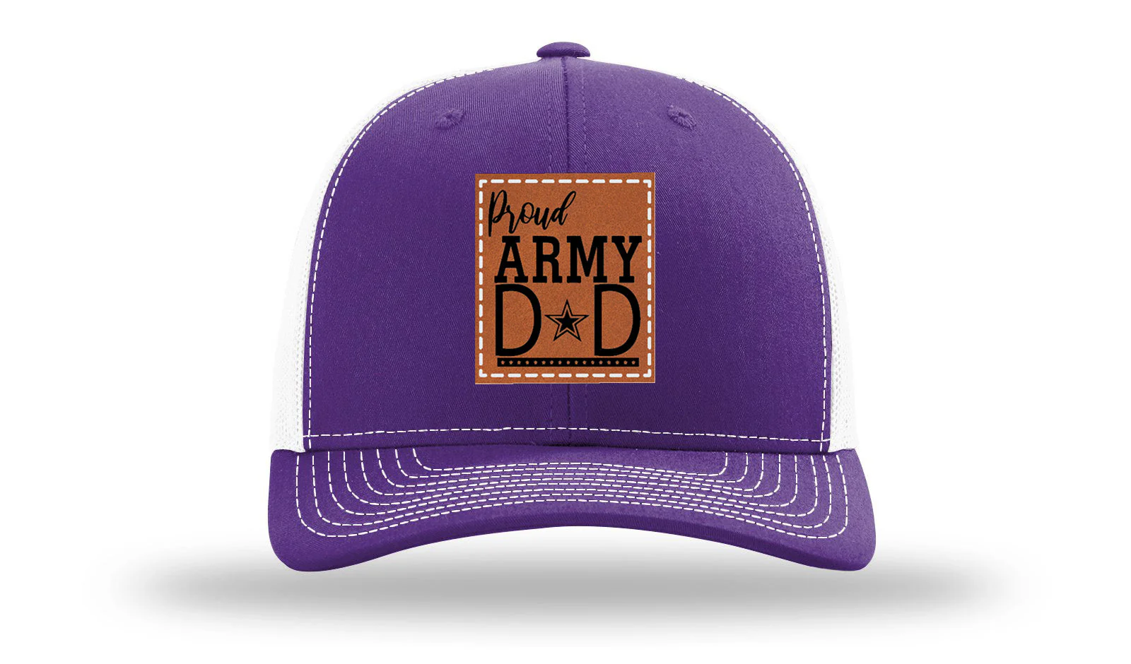 Proud Army Dad Leather Patch Richardson 112 Hat - Image 30