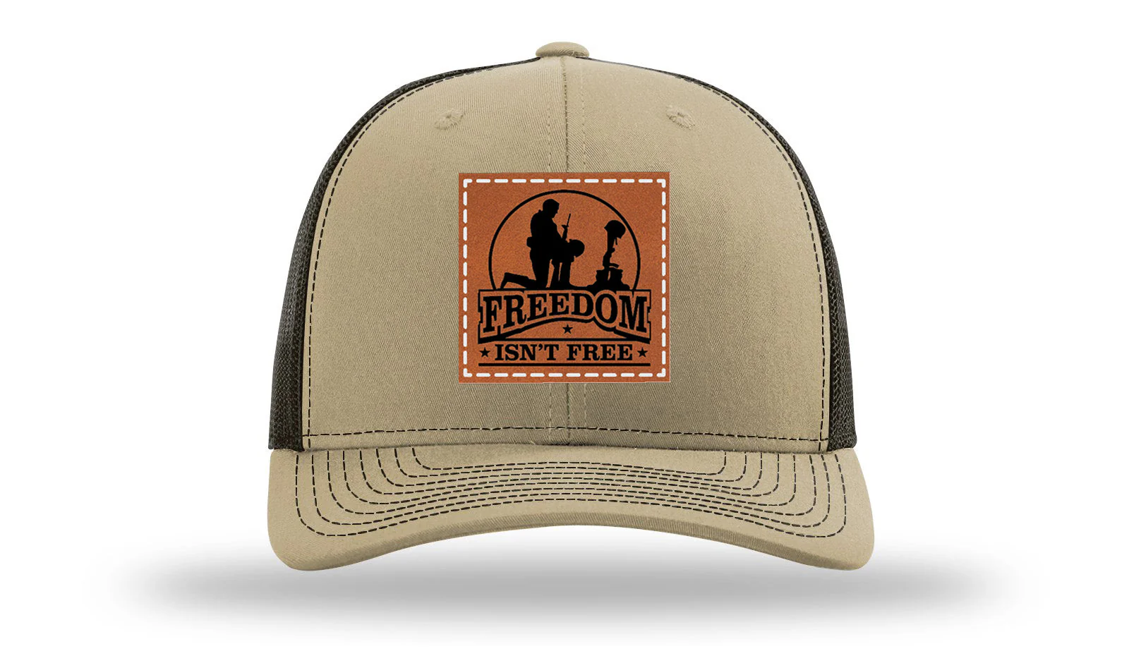 Freedom Isn't Free Leather Patch Richardson 112 Hat - Image 24