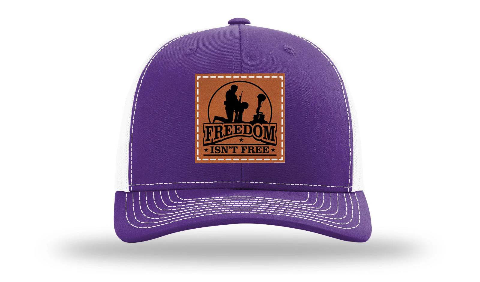 Freedom Isn't Free Leather Patch Richardson 112 Hat - Image 30