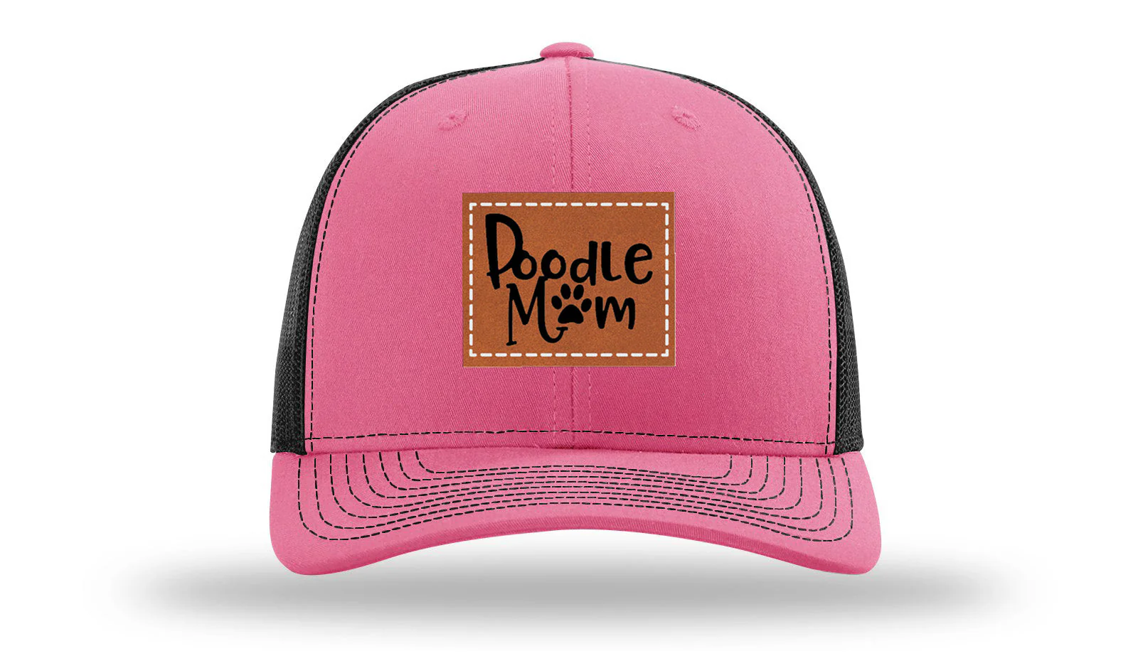 Poodle Mom Leather Patch Richardson 112 Hat - Image 21