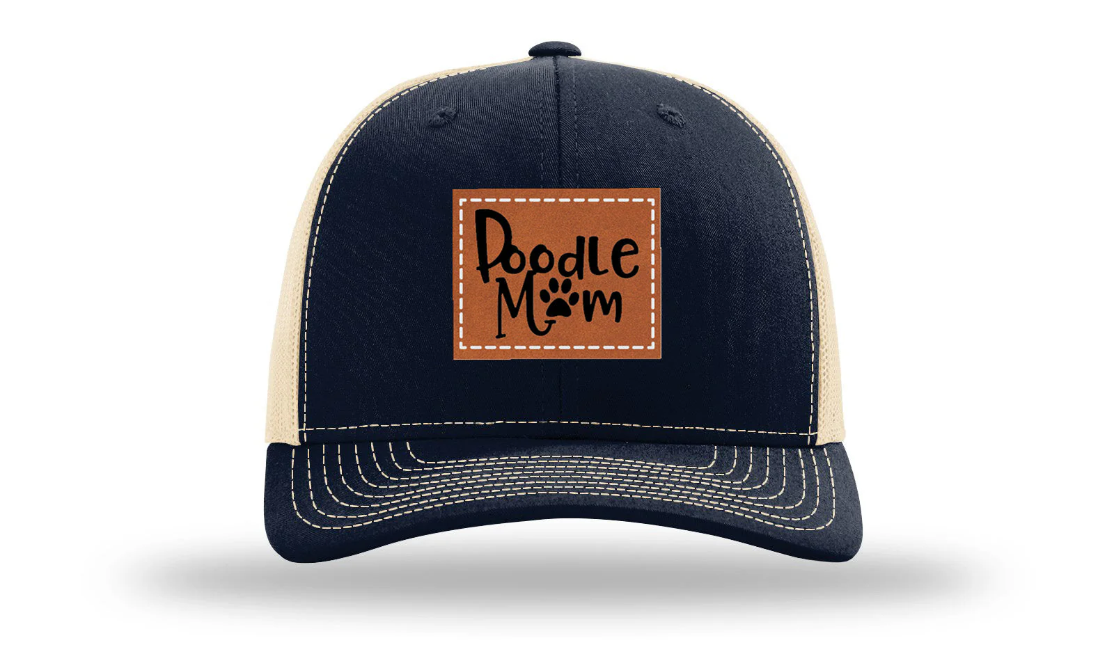 Poodle Mom Leather Patch Richardson 112 Hat - Image 27