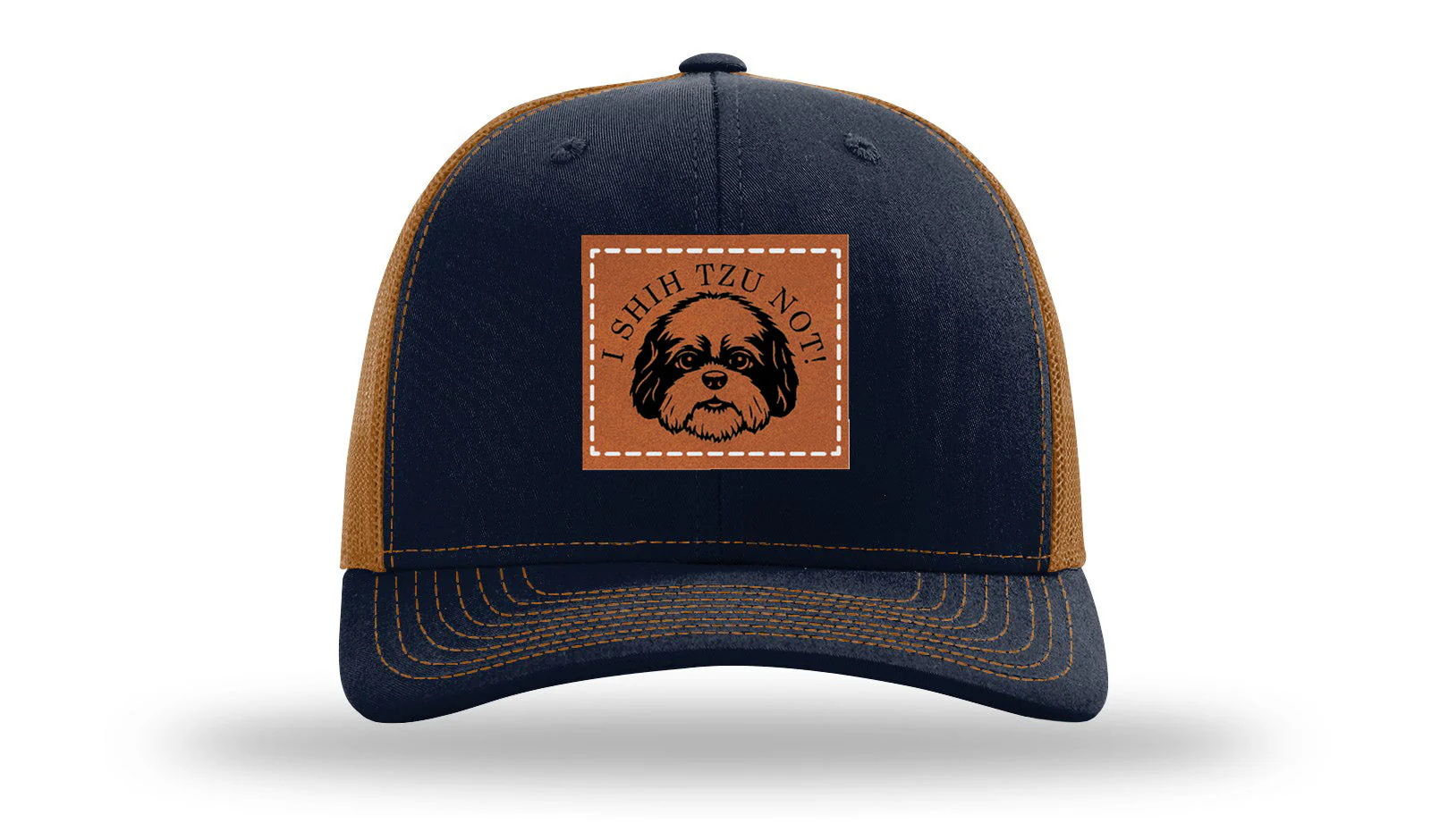 I Shih Tzu Not Leather Patch Richardson 112 Hat - Image 25