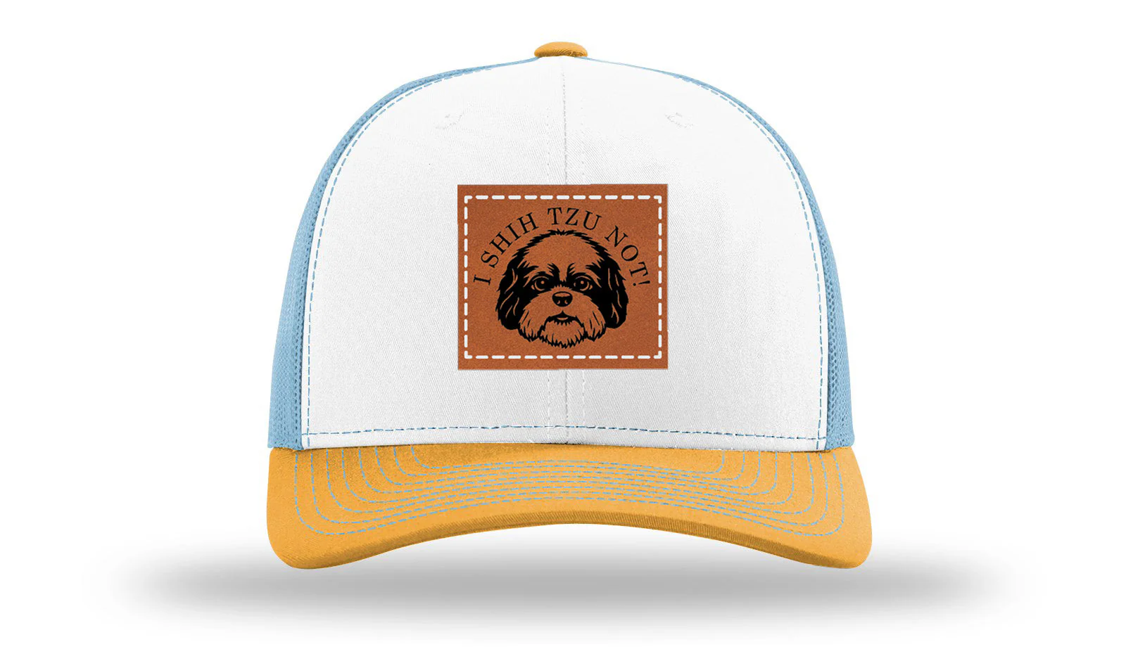 I Shih Tzu Not Leather Patch Richardson 112 Hat - Image 39