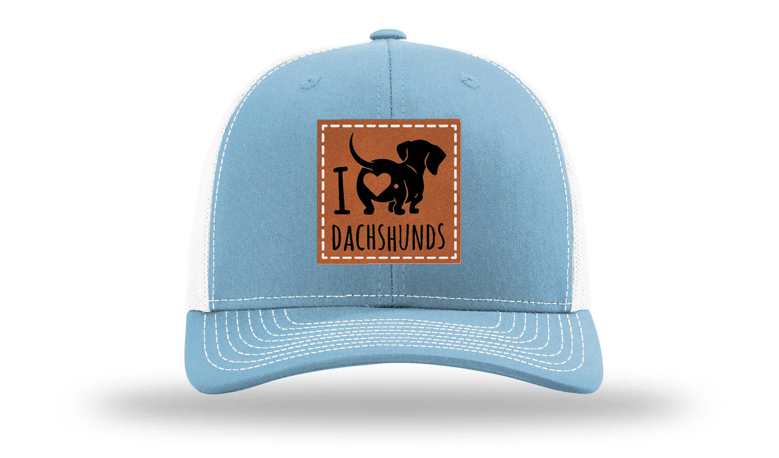 I Love Dachshunds Leather Patch Richardson 112 Hat - Image 18