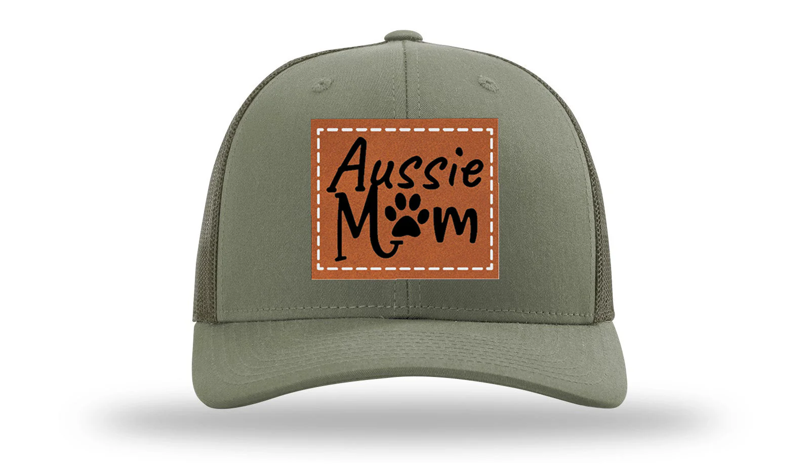 Aussie Mom Leather Patch Richardson 112 Hat - Image 3