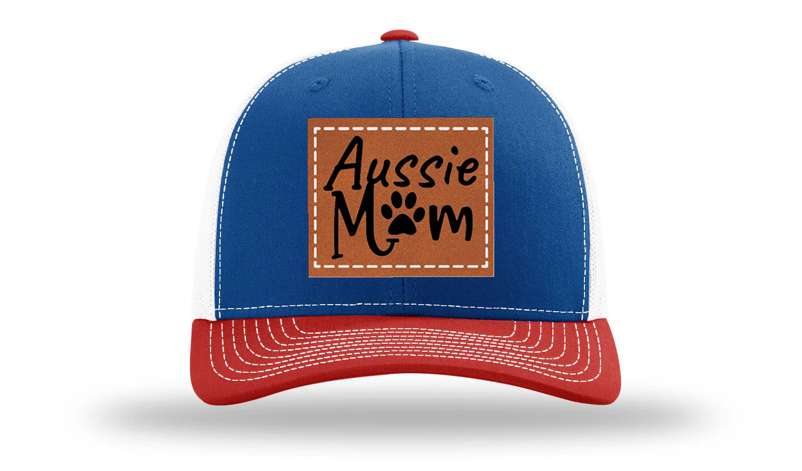 Aussie Mom Leather Patch Richardson 112 Hat - Image 38
