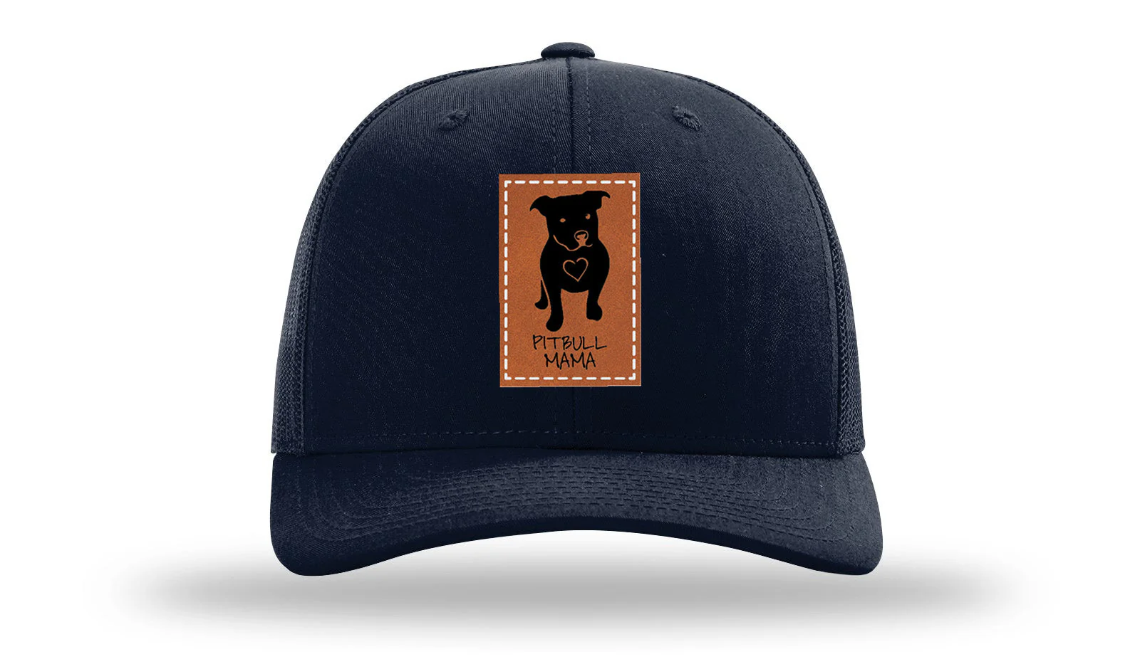 Pitbull Mama Leather Patch Richardson 112 Hat - Image 4