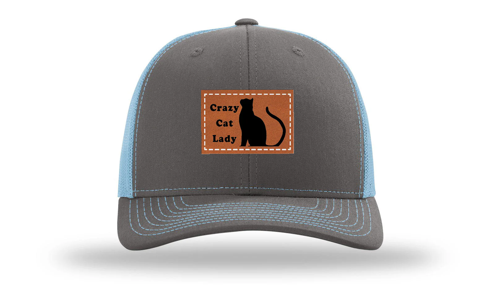 Crazy Cat Lady Leather Patch Richardson 112 Hat - Image 12