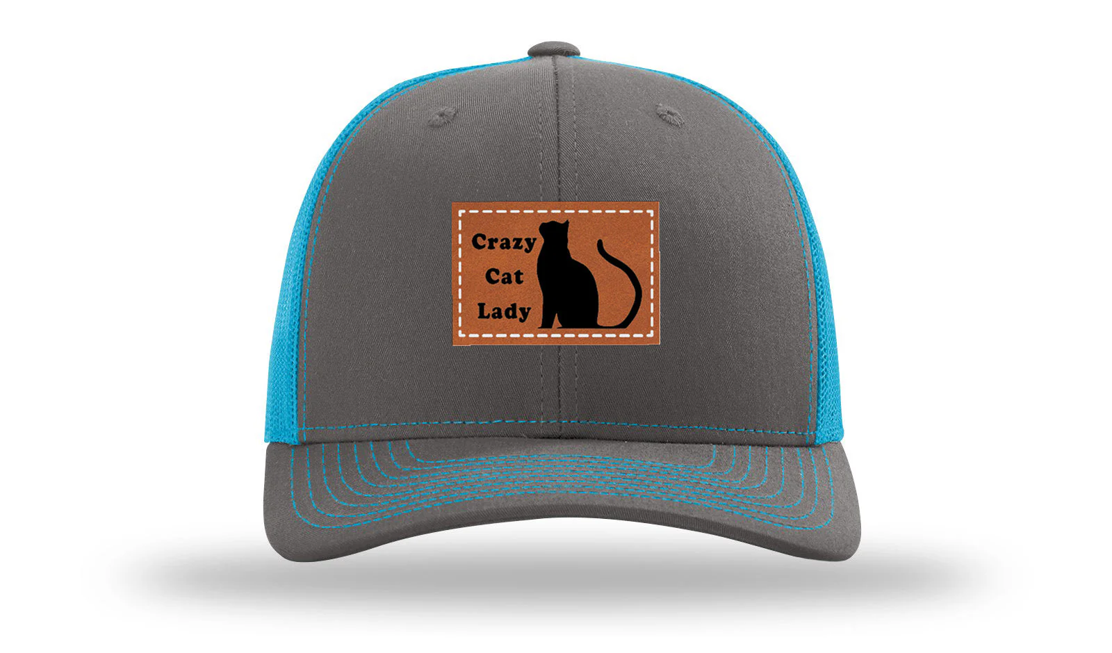 Crazy Cat Lady Leather Patch Richardson 112 Hat - Image 14