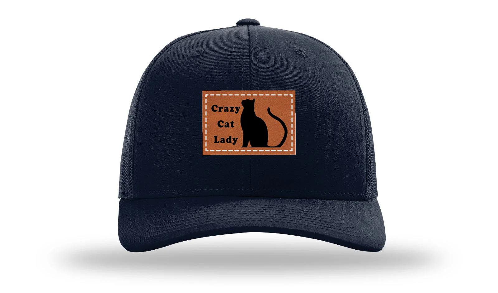 Crazy Cat Lady Leather Patch Richardson 112 Hat - Image 4