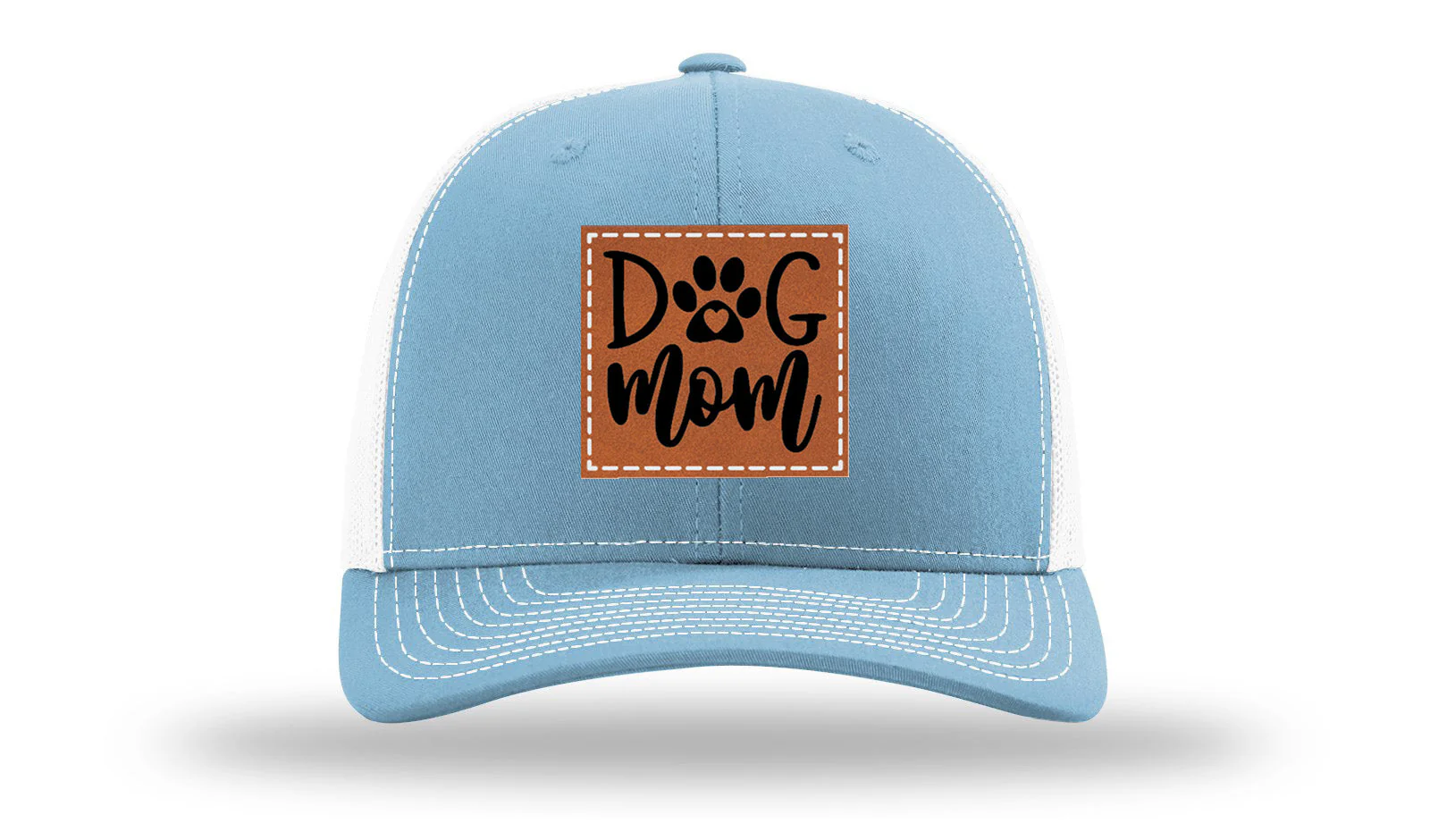 Dog Mom Leather Patch Richardson 112 Hat - Image 18