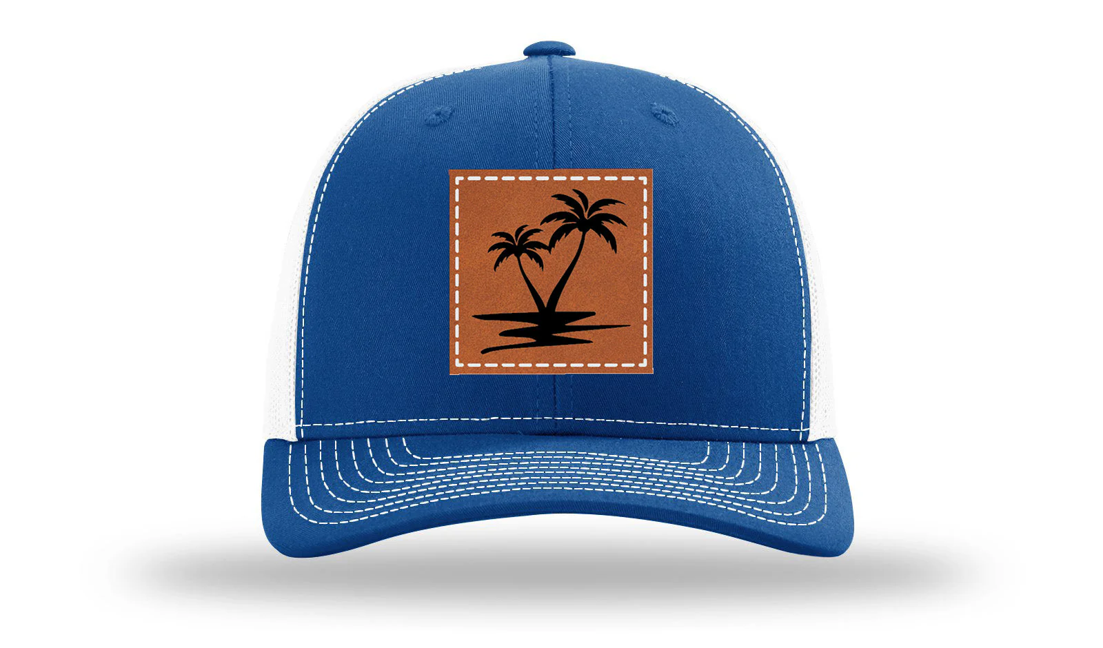 Palm Trees Leather Patch Richardson 112 Hat - Image 32