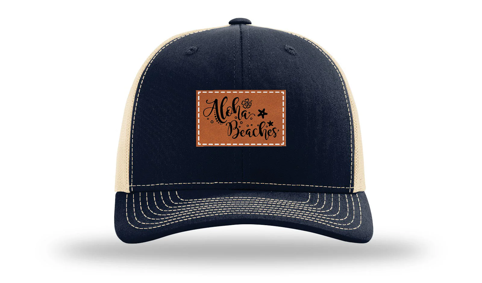 Aloha Beaches Leather Patch Richardson 112 Hat - Image 28