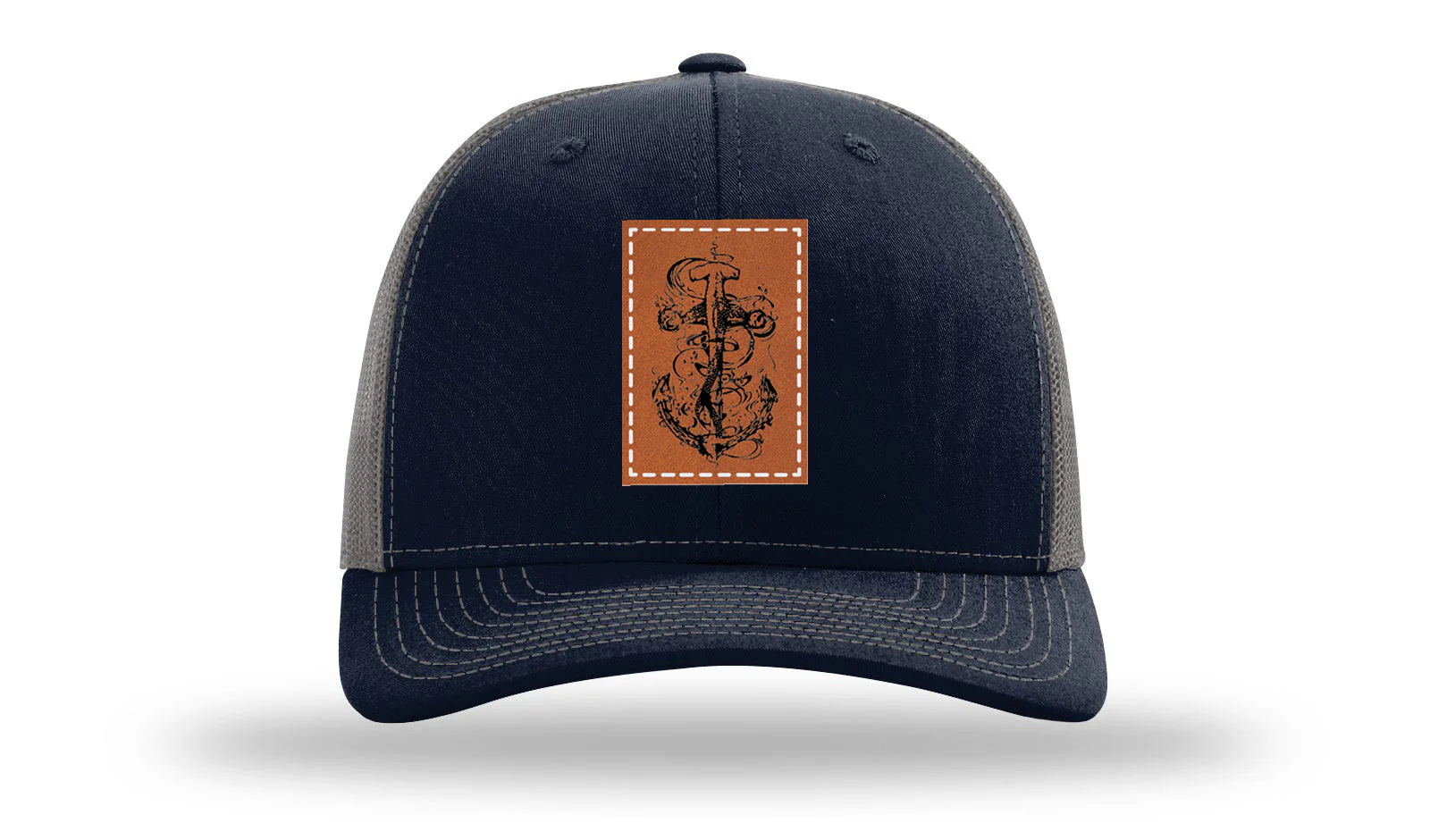 Hammerhead Anchor Leather Patch Richardson 112 Hat - Image 27