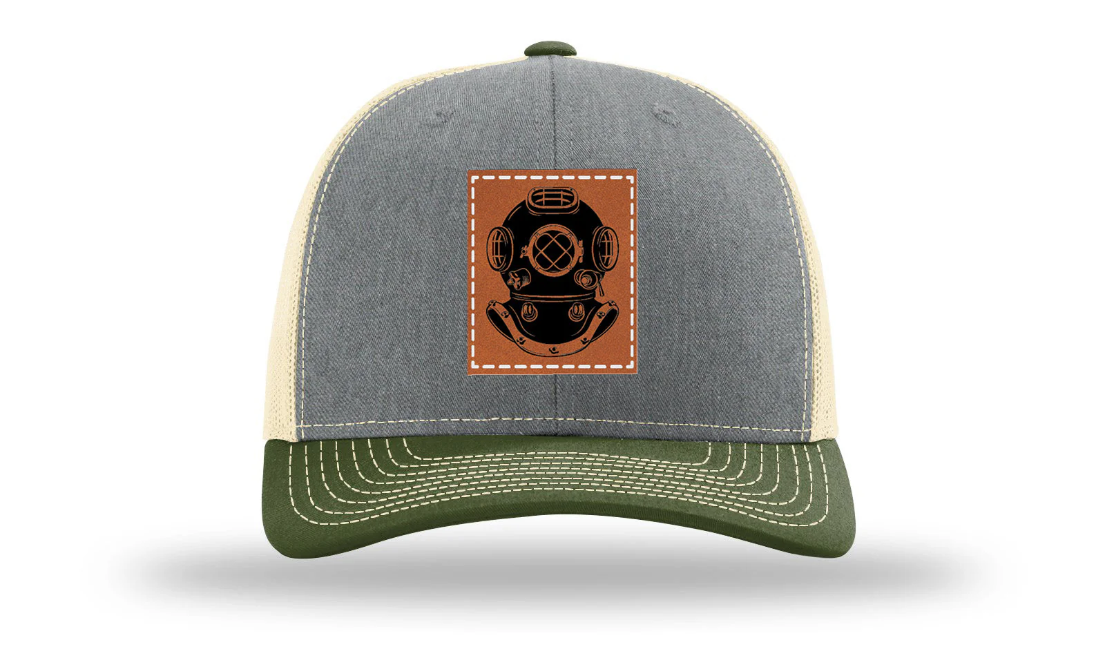 Dive Helmet Leather Patch Richardson 112 Hat - Image 38